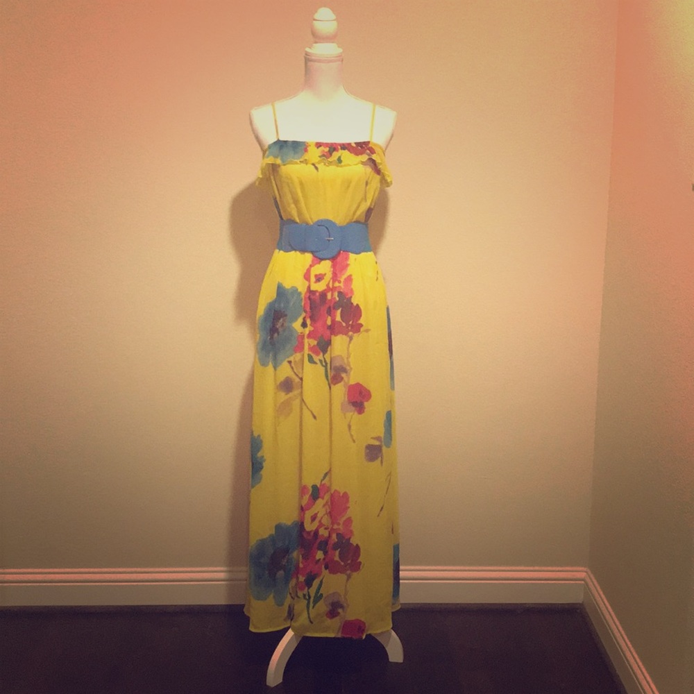 Yellow Floral Dress